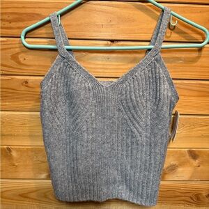 Gray Knit Women's sleep top